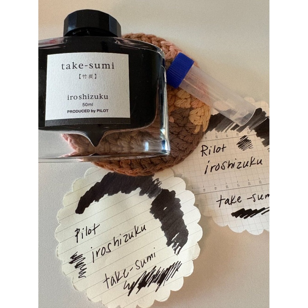 Pilot Iroshizuku Take-sumi Black Fountain Pen Ink Sample 4ml